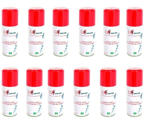 Sprays P/ Teste Em Detectores De Fumaça 12 Un.  Ascael