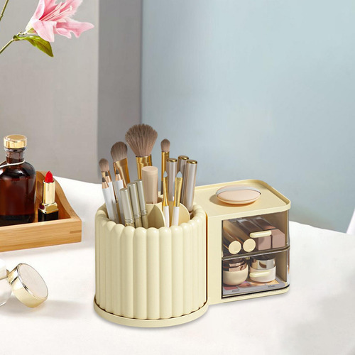 Organizador De Maquiagem De Mesa Com Gaveta Caixa De