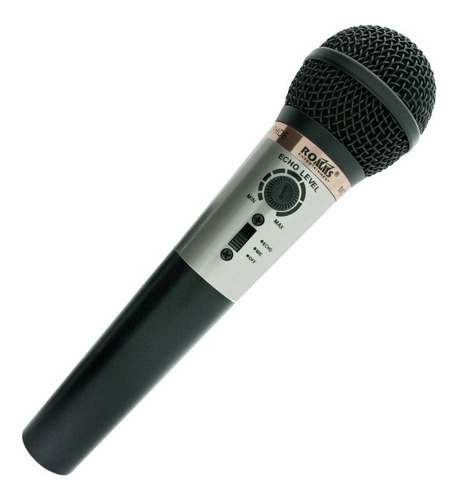 Micrófono Con Echo Romms Mc-230 Alambrico / Inalambrico 