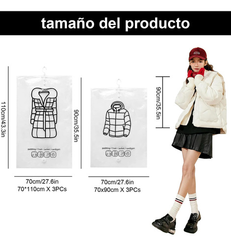 Paquete De 6 Bolsas De Almacenamiento Al Vacío Reutilizables