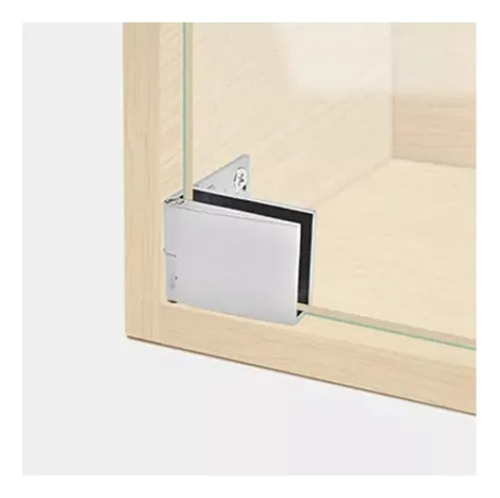 2 Bisagra Puerta Con Base Muro A Vidrio De 6 Mm Sin Barreno