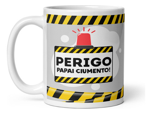 Canecas Canequeiro Store Caneca de porcelana dia dos pais 16 branco capacidade 325mL de 2  U