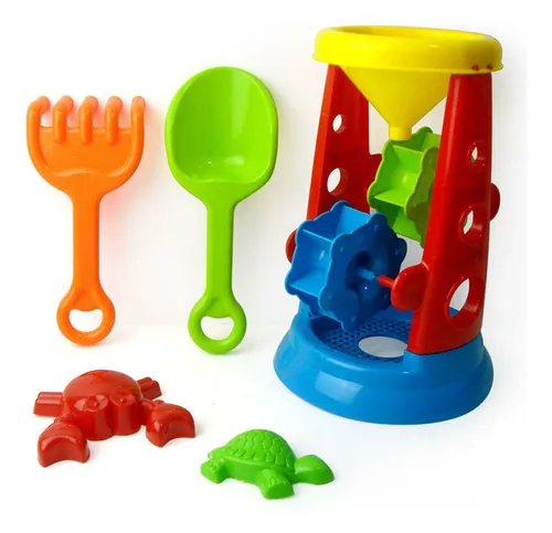 Set Juego Juguete Playa Para Niños Molino De Arena