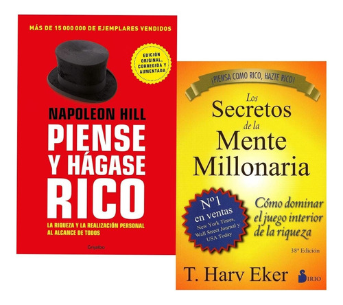 Piense Y Hagase Rico + Secretos De La Mente Millonaria 