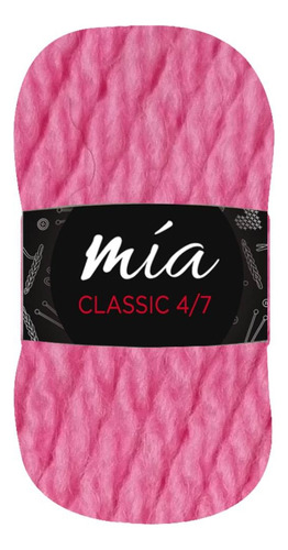 Lana Cashmilon Mia 4/7 X 10 Ovillos De 100grs (1kg) Color Rosa Chicle