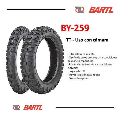 Cubierta Moto Bartl 90/100-16 By-259 X3m
