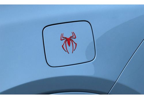 3 Pzs Calcomania Spiderman Araña Auto Moto Sticker De Metal