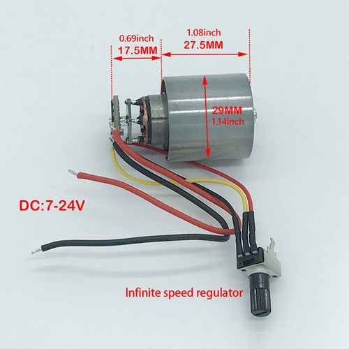 Ventilador De Conducto Sin Escobillas Motor Cc De 7 A 24 V