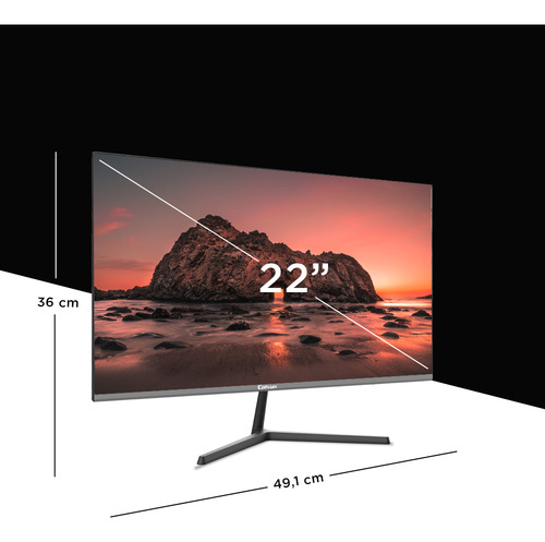 Monitor Caixun con pantalla de 22" 75Hz Color Negro