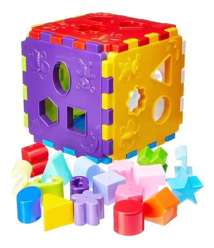 Cometa Brinquedos, Brinquedo Educativo, Jogo de Encaixe, Esferas com 40  peças, Colorido