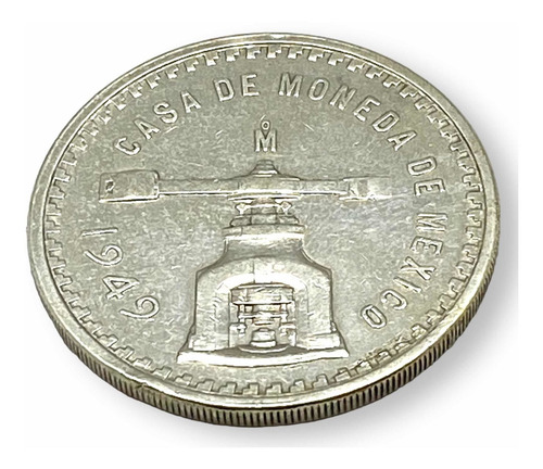 Moneda Plata 1 Onza Troy Plata Balanza 1949 Ley 925