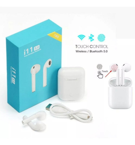 Audífonos I11 Tws Táctil Tipo AirPods