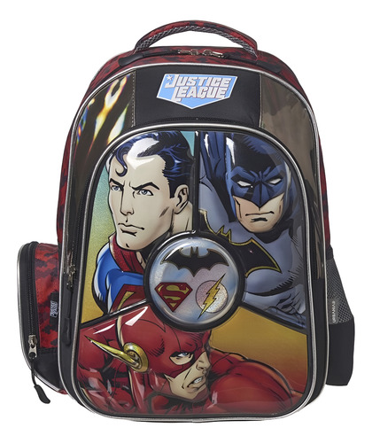 Mochila Primaria Relieve 3d Dc Justice League Marca Urbania