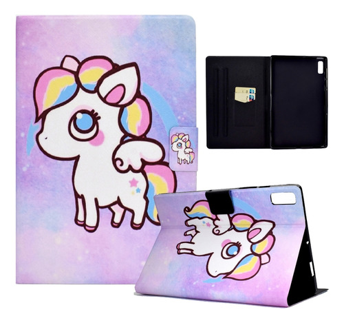 Funda De Tableta Drawing Pu De Colores Para Lenovo Tab M9