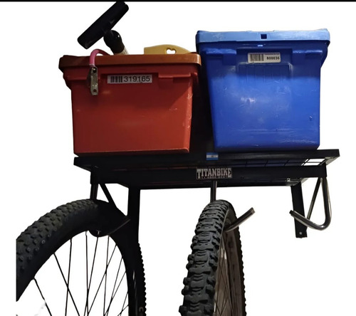 Gancho Soporte Pared Reforzado Estante Colgar 3 Bicicletas Negro