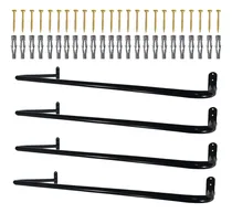 Comprar Kit Quatro Araras 1m Cabideiro Fixa De Parede Closet Loja