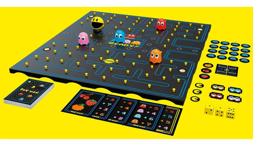 Pac-man Juego De Mesa Con Laberinto Y Dados Juego Familiar