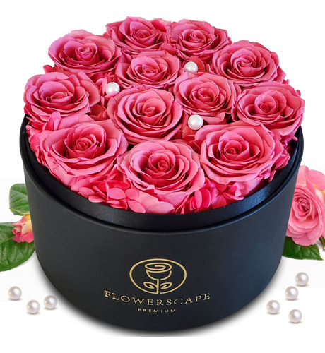 Flowerscape One Dozen Forever Roses - Ramo De Rosas Preserva