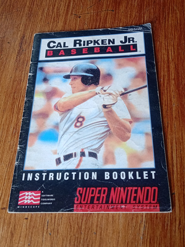 Manual Cal Ripken Jr. Baseball Super Nintendo