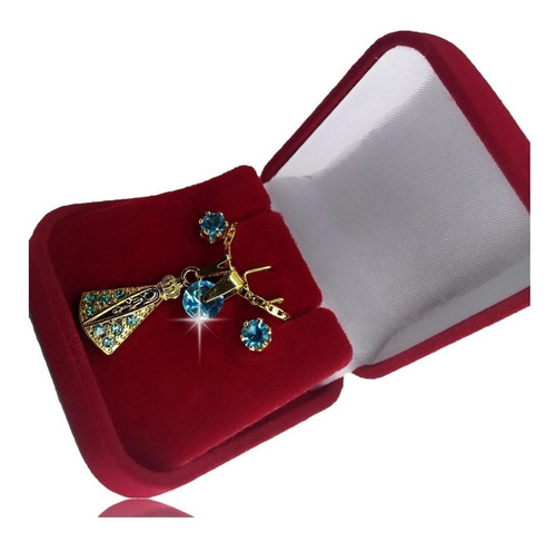 Imagem 2 de 8 de Colar E Brincos Kit Semi Joia Folheada Ouro C/ Garantia