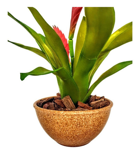 Imagem 5 de 5 de Arranjo Bromélias Vermelhas Nªº Orquideas Artificiais Flores