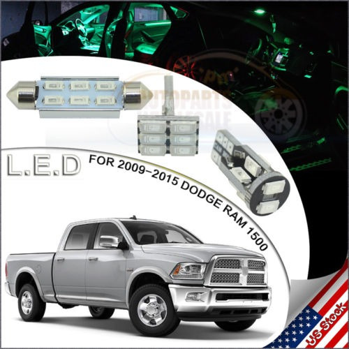 14pcs Luces Interiores Led Bombillas Paquete Verde Para 2009