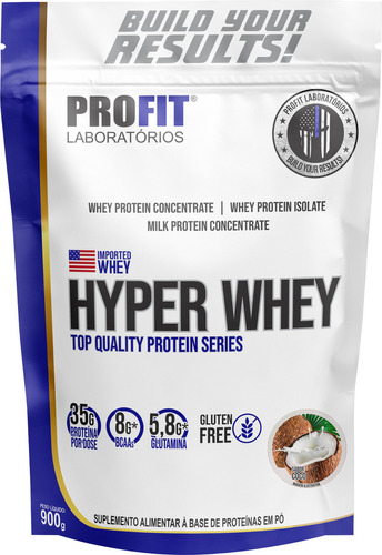 Hyper Whey Top Quality Protein 900g Refil - Profit Sabor Coco