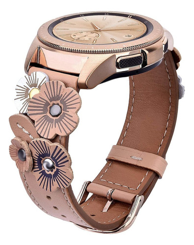 V-moro Correa De Cuero Compatible Con Galaxy Watch 1.654 In