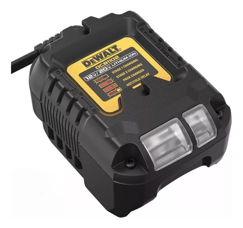 Cargador Rápido Dewalt 12v/20v Ion Litio 2.0 Ah Dcb1102-ar