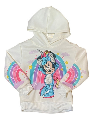 Sudadera Hoodie Minnie Mouse Para Niña 