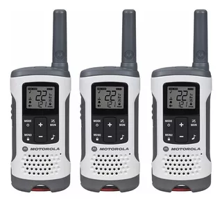 Kit 3 Radios Motorola 40km* 25 Mi Puerto Micro Usb T260tp Bandas De Frecuencia Gmrs/frs Color Blanco
