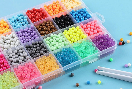 3000pcs Agua Magic Beads Set Rompecabezas Niños Juguetes Edu
