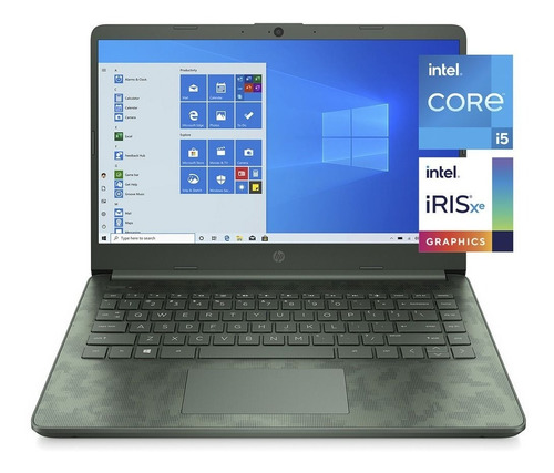 Laptop Hp 14´´ Intel Iris X Graphics 256gb 8gb Ram Core I5