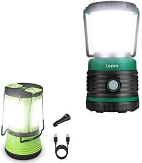 Paquete   2 Artículos: Le Led Linterna De Camping Recargable