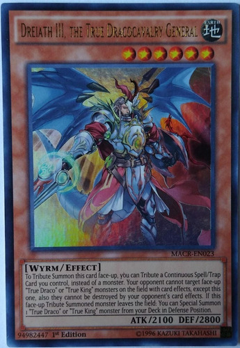 Yugioh! Dreiath Iii,the True Dracocavalry General Macr-en023