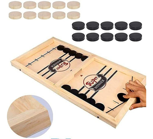 Juego Familiar: Fast Hockey Sling Puck Juego De Tablero