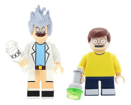 Mini Figuras Lego Rick E Morty - Bonecos Presente Geek Nerd 1 Rick