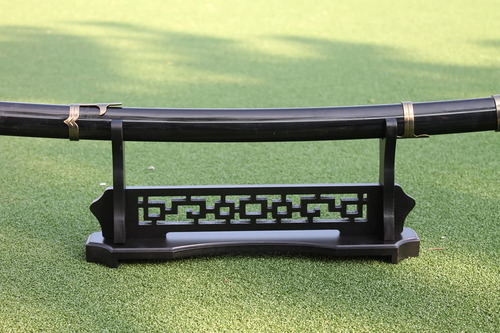 Soporte De Espada Samurái De Escritorio Negro Estante Exhi