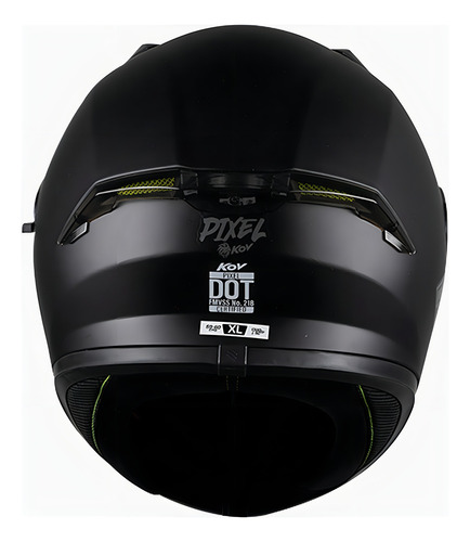 Capacete para moto Kov Pixel preto fosco tamanho M (57-58 cm)