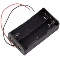 Comprar Porta Pila 18650 Doble Con Cables Batería Recargable  Base