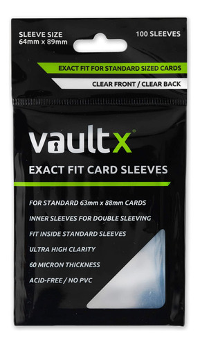 Vault X Exact Fit - Fundas Interiores Para Cartas Coleccion.