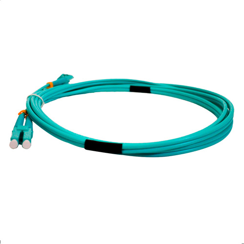 6x Cordão De Fibra Óptica Duplex Om3 3mm Lc/upc-lc/upc 2m