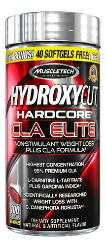 Hydroxycut Hardcore Cla Elite Muscletech / Sin Estimulantes Sabor Sin Sabor