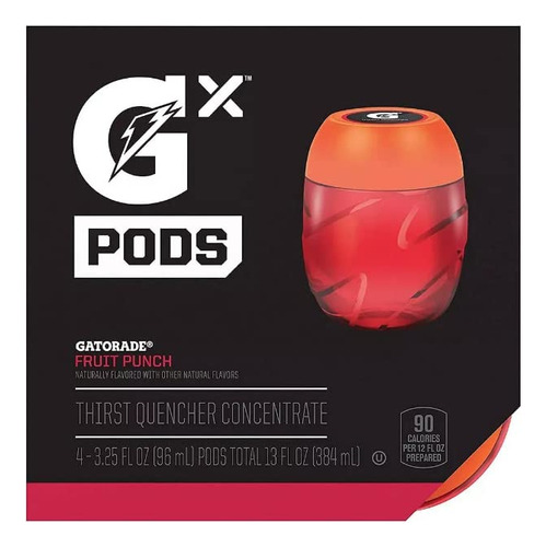 Cápsulas Concentradas Gx Kit X 4 Unidades, Punch De Frutas