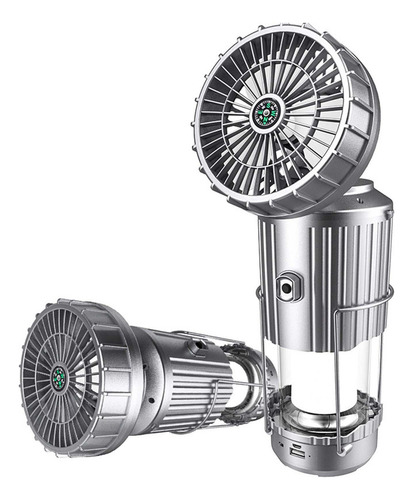 Hnhnluz De Camping Con Ventilador Solar, Reflector Multifunc