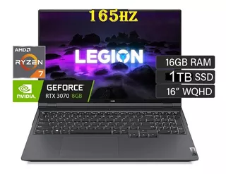 Lenovo Legion 5 Pro 16' 2k Ryzen 7, 16gb 1tb Ssd Rtx3070 8gb