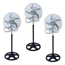 Comprar 3 Ventiladores 3 En 1 Pie Pared Piso Super Potente 90w Turbo