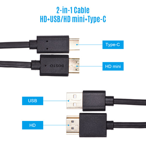 Cable Tablet Drawing Bosto Monitor 2 Em 1 Para Cabo Gráfico