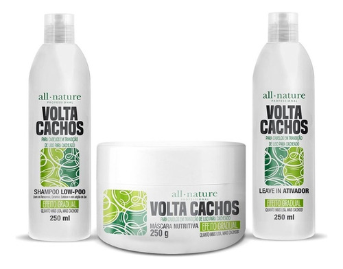 Kit Volta Cachos Cabelos Em Transição Do Liso Para Cacheado