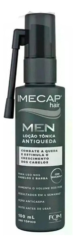 Kit Imecap Men Cabelo E Barba Antiqueda Shampoo Tonico Caps